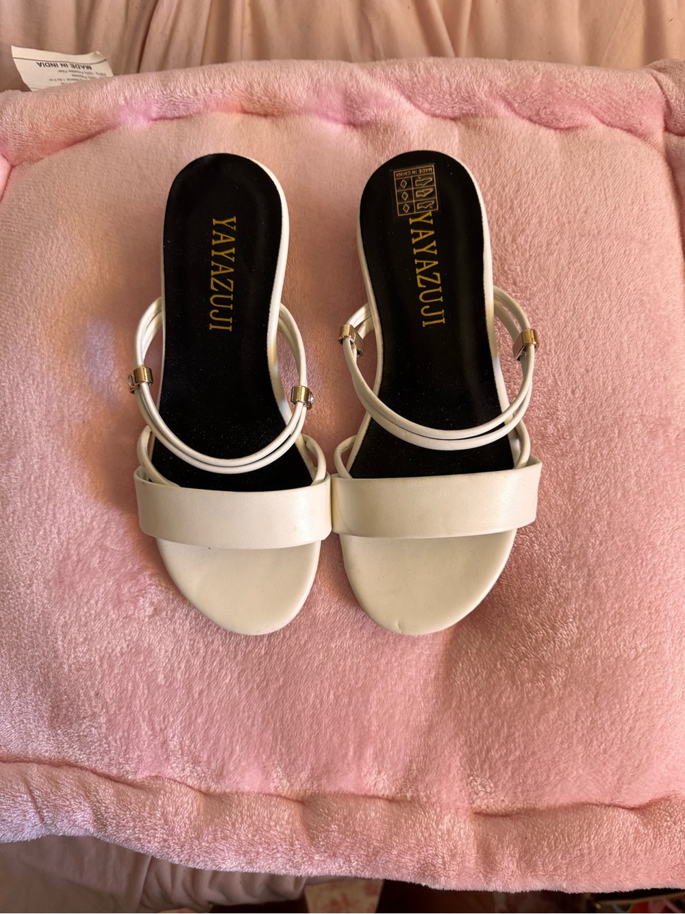 White Women's Slide Sandals